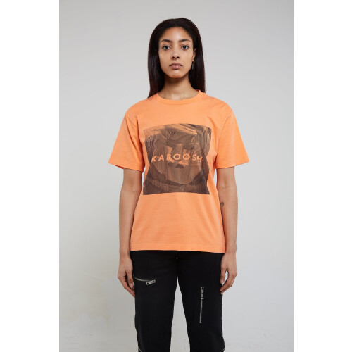KABOOSH dames vegan T-Shirt Mask Unisex Licht Oranje Tweedehands