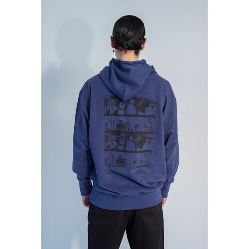 KABOOSH mannen vegan Hoodie Breakfast Unisex Donkerblauw Tweedehands