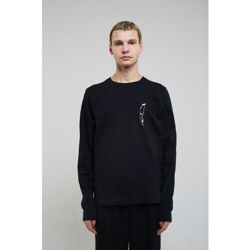 KABOOSH mannen vegan Longsleeve Masked Emotions Unisex Zwart Tweedehands