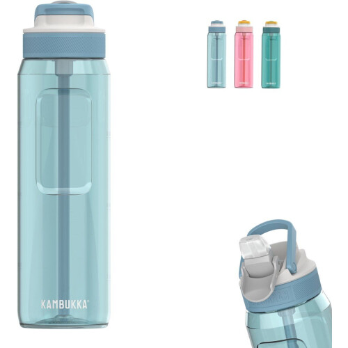 Kambukka Lagoon - Drinkfles 1L met rietje - Arctic Blue (5407005143674) Tweedehands