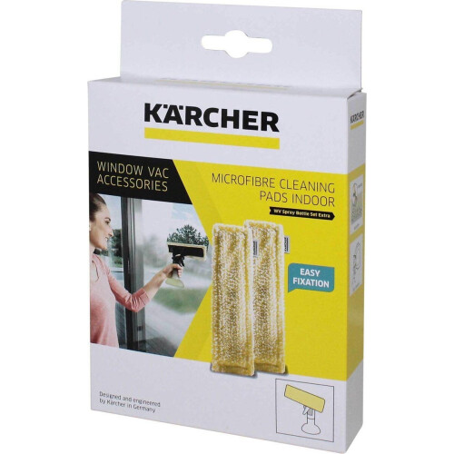 Kärcher Microvezeldoek Window Vac - Vervangdoeken - Geschikt voor binnen - Lichtgeel