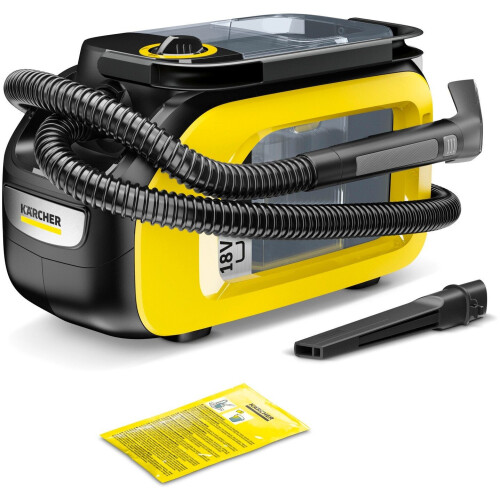 Kärcher SE 3-18 Compact - Tapijt-/bekledingsreiniger - Vezeldiepe reiniging - 18 V accu (excl. accu) Tweedehands