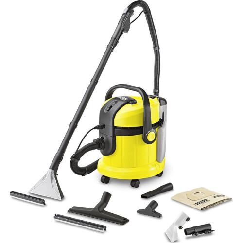 Kärcher SE 4001 Plus - Trommelstofzuiger - Droog en nat 1400 W - Zwart Geel