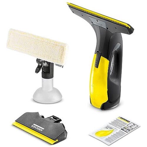 Kärcher WV 2 Premium 10 Years Edition - Raamreiniger - Accuduur 35 min - Werkbreedte 170/280 mm - Kleur zwart/geel Tweedehands