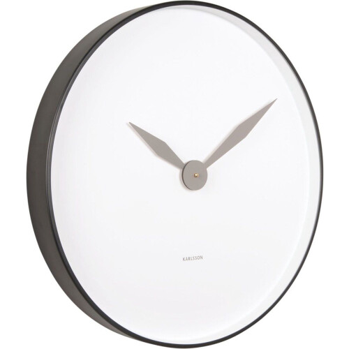 Karlsson Albatross - Wandklok -Ø50cm - Zwart