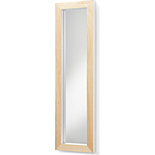 Kave Home Drop Spiegel - Wandspiegel - 98x28cm - Wit Tweedehands