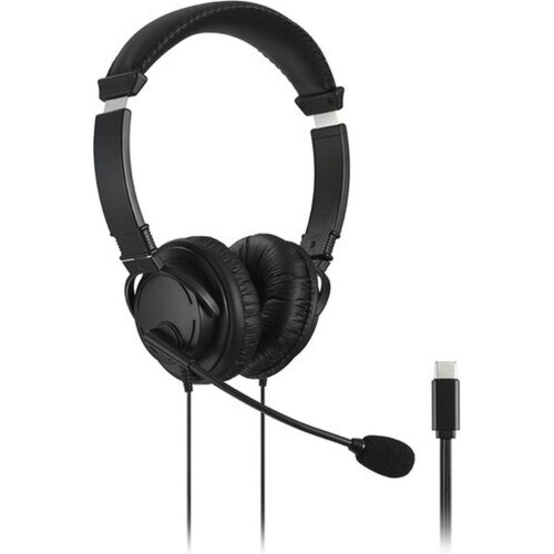 Kensington K97457WW - USB-C Hi-Fi Hoofdtelefoon - Noise-Cancelling Microfoon - Zwart