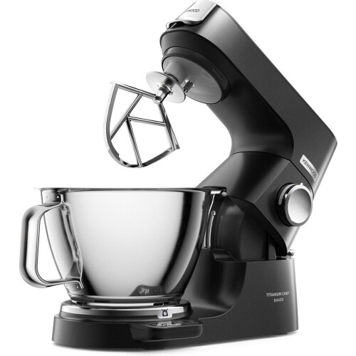 Kenwood Chef Titanium Baker KVC85.004BK - Keukenmachine - 1200W motor - Ingebouwde weegschaal - Zwart