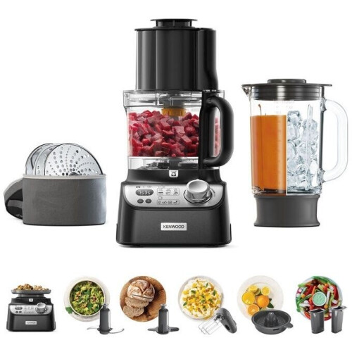 Kenwood FDM72.990BK - Foodprocessor - 1000W 3L met ingebouwde weegschaal - Zwart Tweedehands