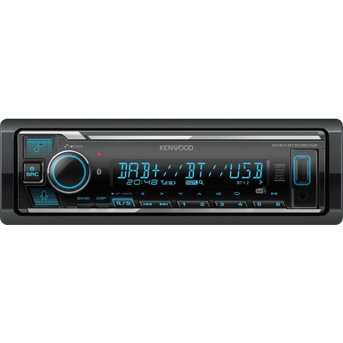 Kenwood KMM-BT508DAB - Autoradio - DAB+ Bluetooth - 1Din Tweedehands