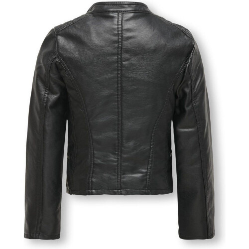 KIDS ONLY Konfreya - Biker Jas - Faux Leather - Zwart - Maat 164
