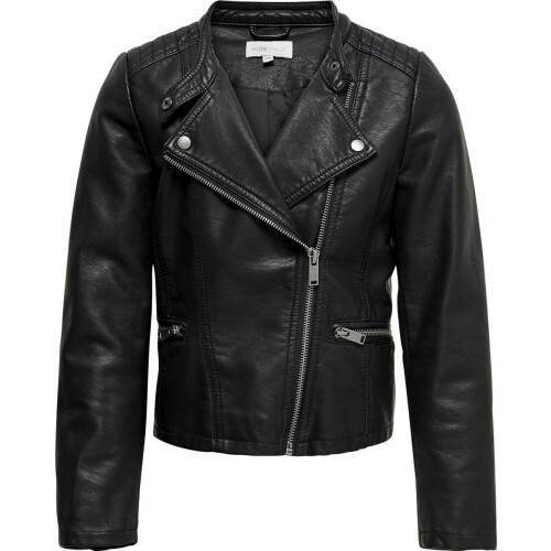 KIDS ONLY KONFREYA - Biker Jas - Imitatieleer - Zwart - Maat 164 Tweedehands