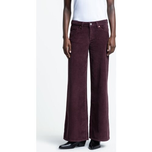 Kings of Indigo dames vegan Broek Tanja Cord Fudge Bruin Tweedehands