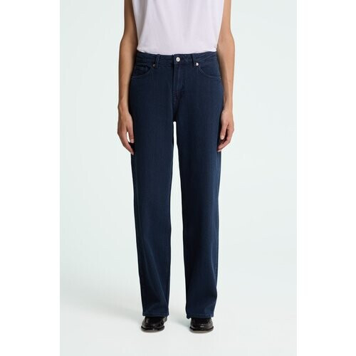 Kings of Indigo dames vegan Corduroy Broek Joan Mid Indigo Tweedehands