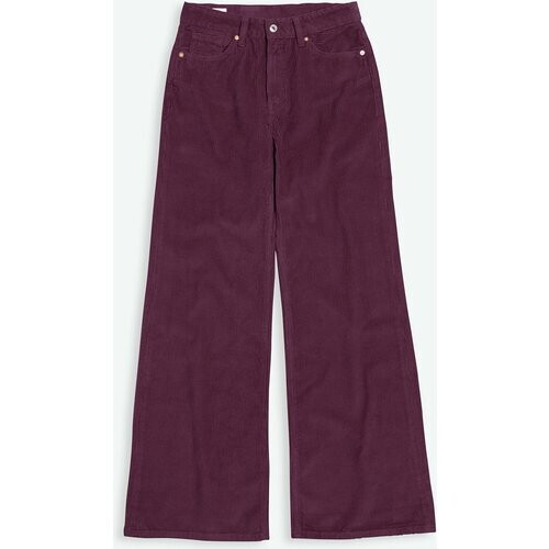 Kings of Indigo dames vegan Flared Corduroy Broek Jane Mauve Wijnrood Tweedehands