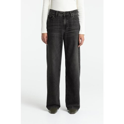 Kings of Indigo dames vegan Jeans Joan Denim Zwart Tweedehands