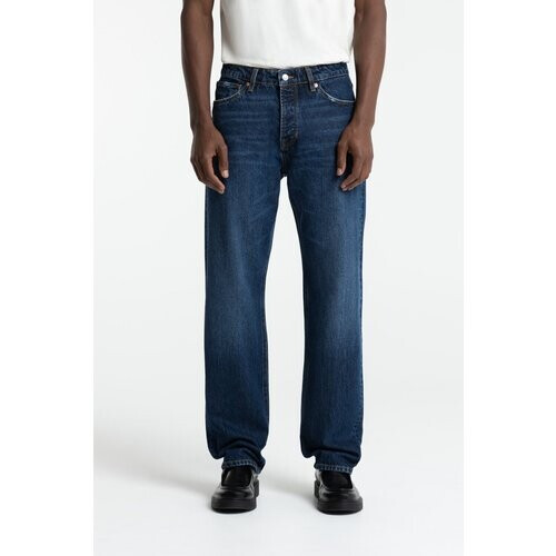 Kings of Indigo mannen vegan Jeans Roy Loose Leg Donkerblauw Tweedehands