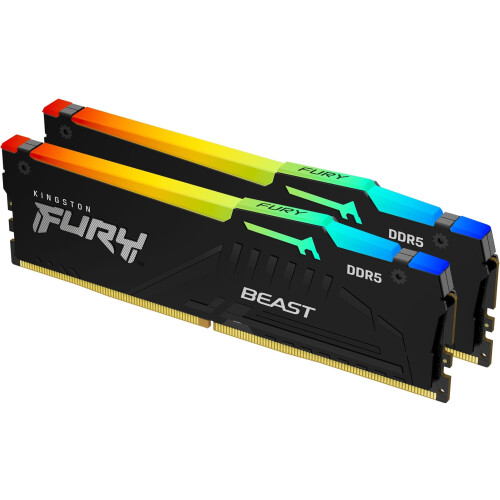 Kingston FURY BEAST KF560C36BBE2AK2-32 - DDR5 Geheugenkit 32 GB 6000 MHz RGB (2x 16 GB)
