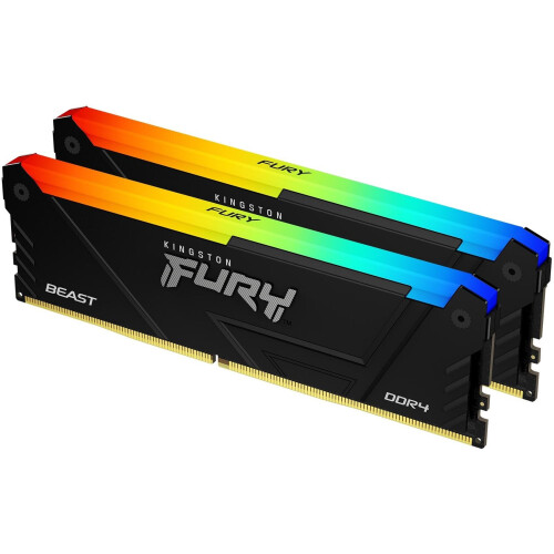 Kingston Fury Beast RGB - DDR4 Geheugen - 16GB 3600MT/s CL17 (2 stuks)