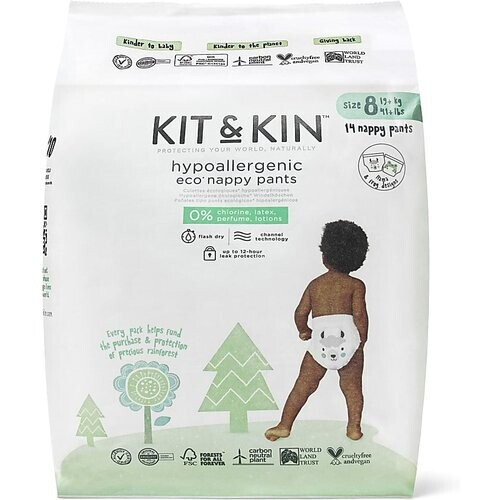 Kit & Kin Luierbroekjes - Maat 8 14 stuks Tweedehands