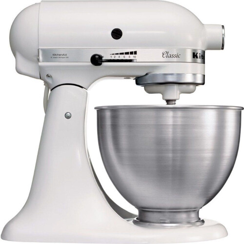 Kitchenaid 5K45SSEWH - Keukenmachine - 4.3 L mengkom - wit Tweedehands