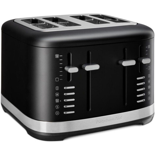 KitchenAid 5KMT4109EBM - Broodrooster - 4 Sleuven - 7 Bruiningstanden - Zwart