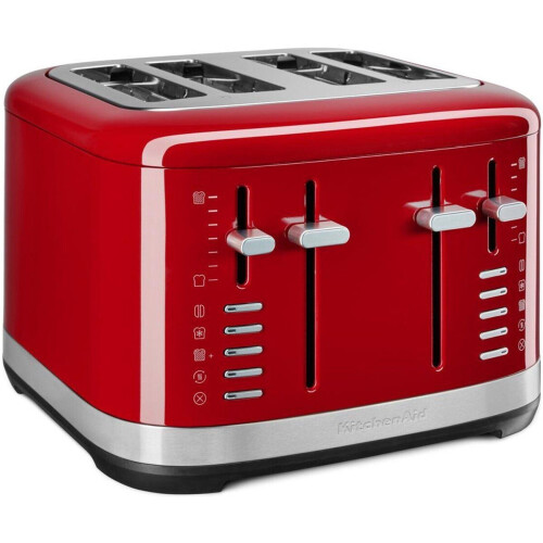 KitchenAid 5KMT4109EER - Broodrooster - 4 Sleuven - 7 Bruiningstanden - Rood Tweedehands