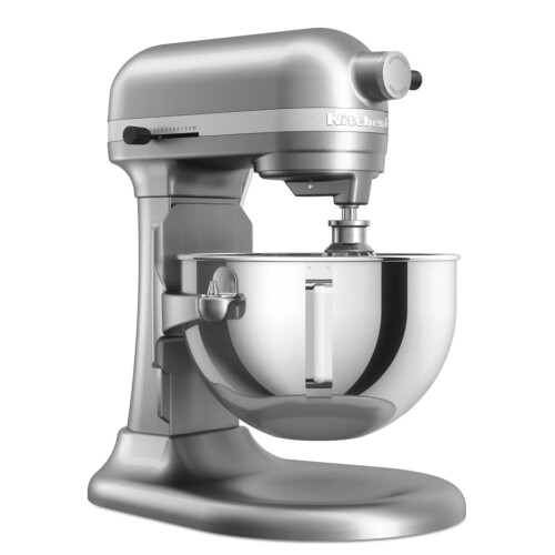 KitchenAid 5KSM55SXXE - Keukenmachine - 5,2 L Heavy Duty - Zilver Grijs Tweedehands