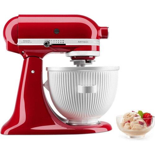 KitchenAid 5KSMICM - Roomijsmaker - 1,9 liter - Wit Tweedehands