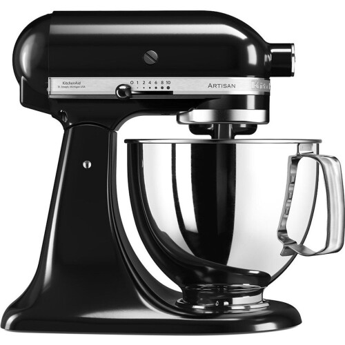 KitchenAid Artisan 5KSM125 - Keukenrobot - 4,8L RVS kom 300W - Zwart