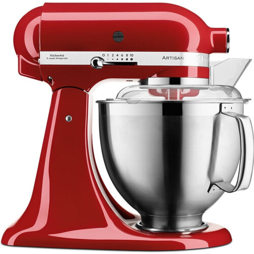 KitchenAid Artisan 5KSM185PSEER - Keukenrobot - 4,8L + 3L RVS kom - Keizerrood Tweedehands