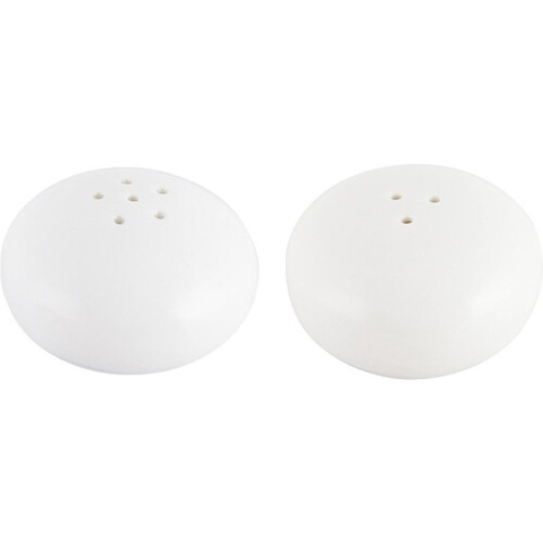 Kitchencraft - Peper- En Zoutstel Mikasa - 11 x 5,5 x 3,5 cm - Porselein - Wit