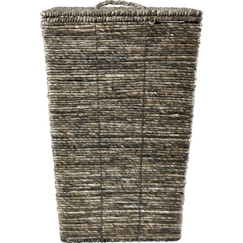 KJ Collection Denmark - Wasmand met deksel - 90 l - Grijs