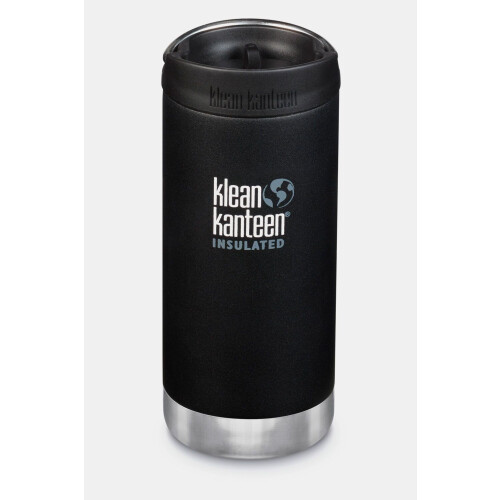 Klean Kanteen Tkwide 12Oz/355 Ml With Café Cap Zwart Tweedehands