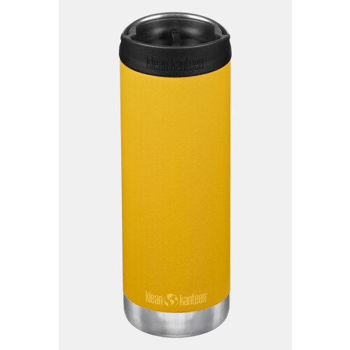 Klean Kanteen Tkwide 16Oz/473Ml With Café Cap Donkergeel Tweedehands