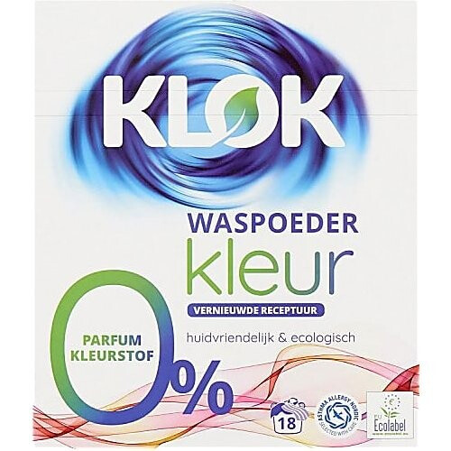 Klok Waspoeder Kleur 18 wasbeurten Tweedehands