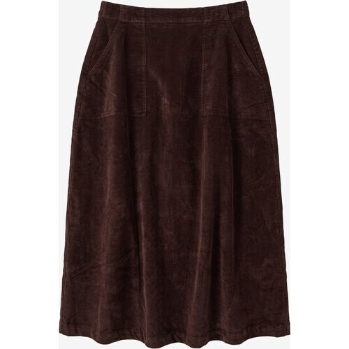 KnowledgeCotton Apparel dames vegan Rok Corduroy Chocolate Torte Tweedehands
