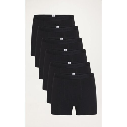 KnowledgeCotton Apparel mannen vegan Boxershorts Maple 6 Pack Gitzwart Tweedehands