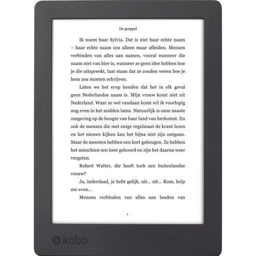 Kobo Aura H2O Edition 2 - E-reader - Waterdicht - 6.8 inch - 8GB opslag - Zwart Tweedehands