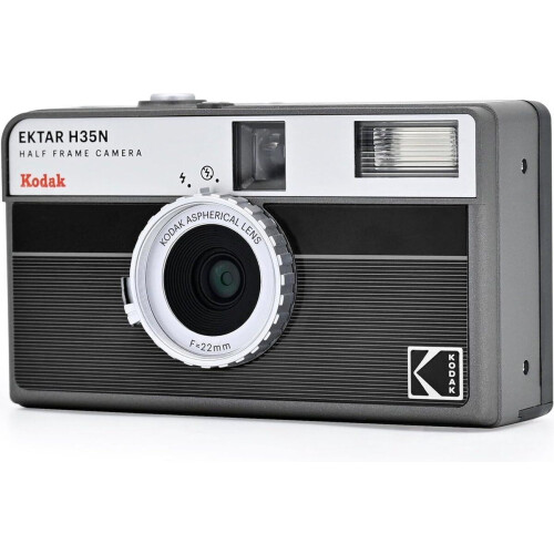 KODAK EKTAR H35N - Half Frame Filmcamera - Focusvrij ontwerp met sterrenfilter - Zwart Tweedehands