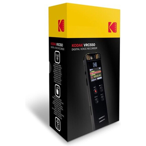 Kodak Voicerecorder VRC 550 - Compact ontwerp - Stereo microfoon - Zwart Tweedehands