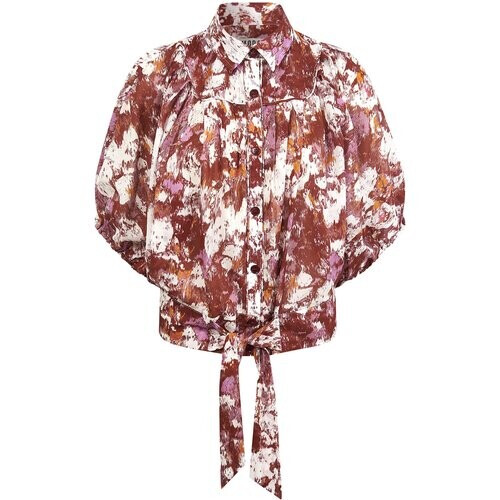 KOMODO dames vegan Blouse Magisch Poppy Rood Tweedehands