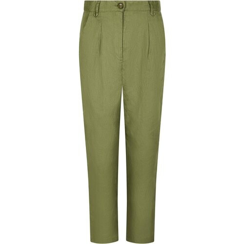 KOMODO dames vegan Broek Lila Kaki Groen Tweedehands