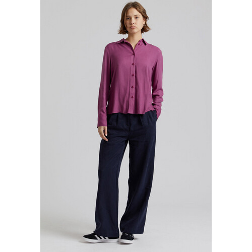 KOMODO dames vegan Broek Mira Marineblauw Tweedehands