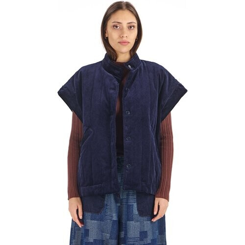 KOMODO dames vegan Gilet Daze Corduroy Navy Tweedehands