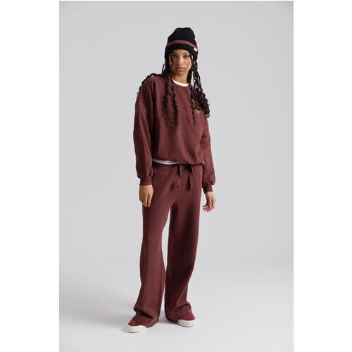 KOMODO dames vegan Jogger Soleil Gots Biologisch Katoen Walnoot Bruin Tweedehands