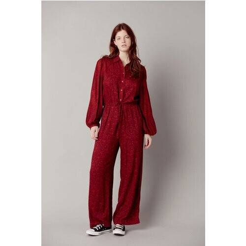 KOMODO dames vegan Jumpsuit Ava Rayon Wijnrood Tweedehands