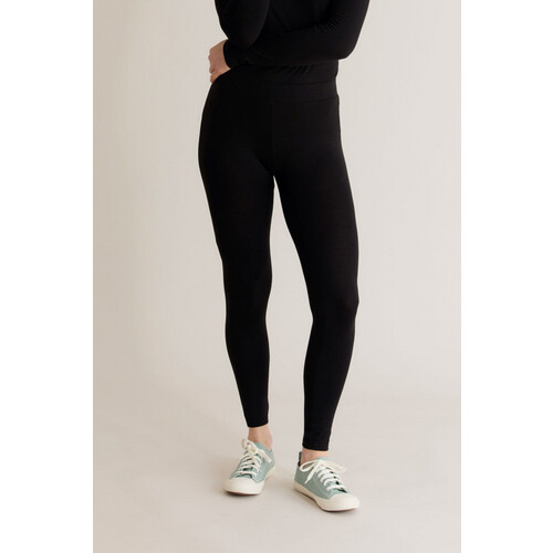 KOMODO dames vegan Legging Sylvie Zwart Tweedehands