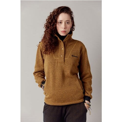KOMODO dames vegan Moon Recycled Pet Fleece Mosterd Dames Tweedehands