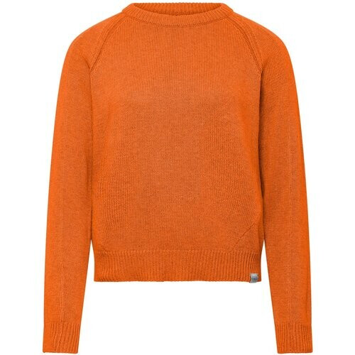 KOMODO dames vegan Ola - Gots Trui Van Biologisch Katoen, Verbrand Oranje Tweedehands